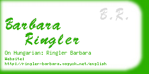 barbara ringler business card